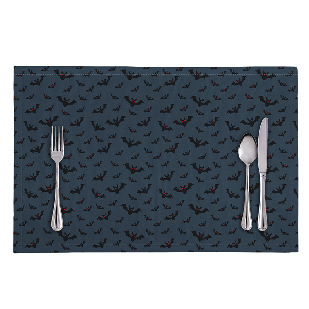 Halloween Vampire Bat Pattern Print Placemat