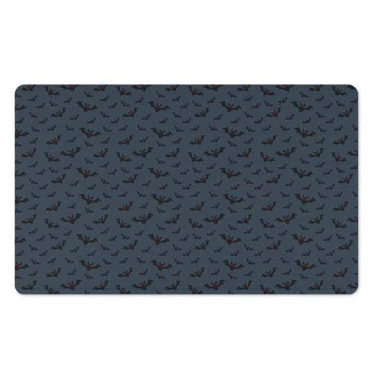 Halloween Vampire Bat Pattern Print Polyester Doormat