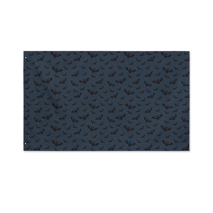 Halloween Vampire Bat Pattern Print Polyester Flag