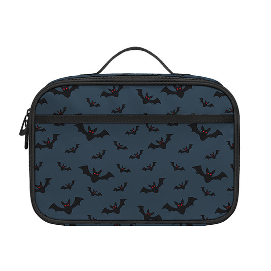 Halloween Vampire Bat Pattern Print Portable Lunch Bag