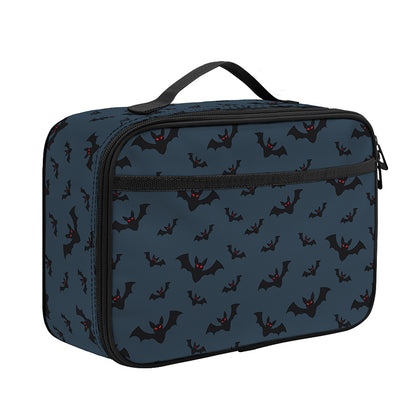 Halloween Vampire Bat Pattern Print Portable Lunch Bag