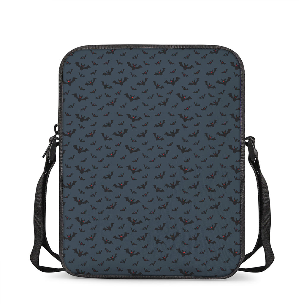 Halloween Vampire Bat Pattern Print Rectangular Crossbody Bag