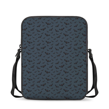 Halloween Vampire Bat Pattern Print Rectangular Crossbody Bag