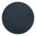 Halloween Vampire Bat Pattern Print Round Blanket