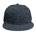 Halloween Vampire Bat Pattern Print Snapback Cap