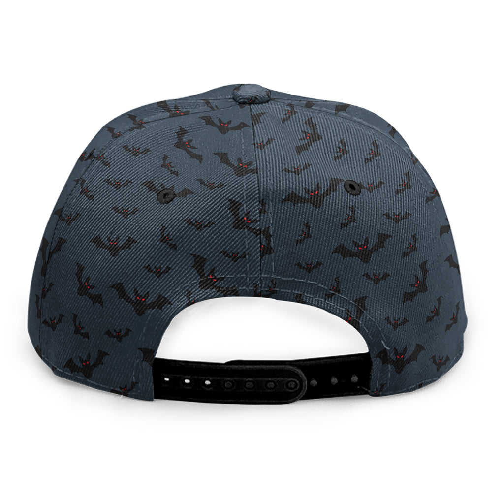 Halloween Vampire Bat Pattern Print Snapback Cap