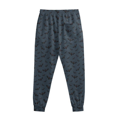 Halloween Vampire Bat Pattern Print Sweatpants