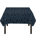Halloween Vampire Bat Pattern Print Tablecloth