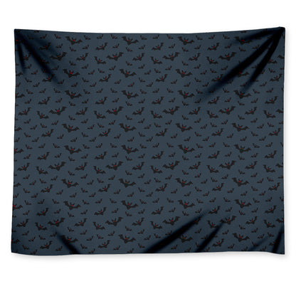 Halloween Vampire Bat Pattern Print Tapestry