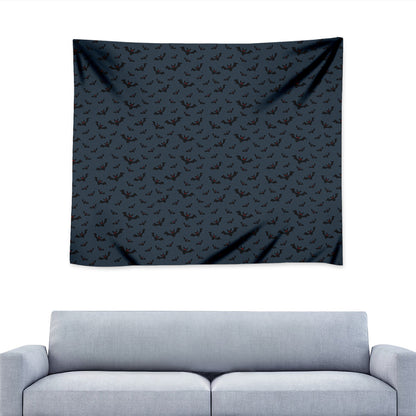 Halloween Vampire Bat Pattern Print Tapestry