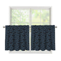 Halloween Vampire Bat Pattern Print Tier Curtains