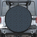 Halloween Vampire Bat Pattern Print Tire Cover