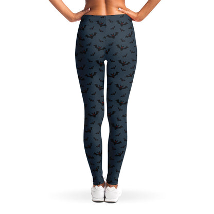 Halloween Vampire Bat Pattern Print Women's Leggings