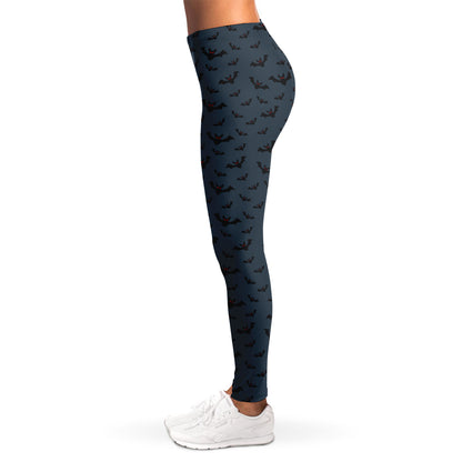 Halloween Vampire Bat Pattern Print Women's Leggings