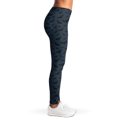 Halloween Vampire Bat Pattern Print Women's Leggings