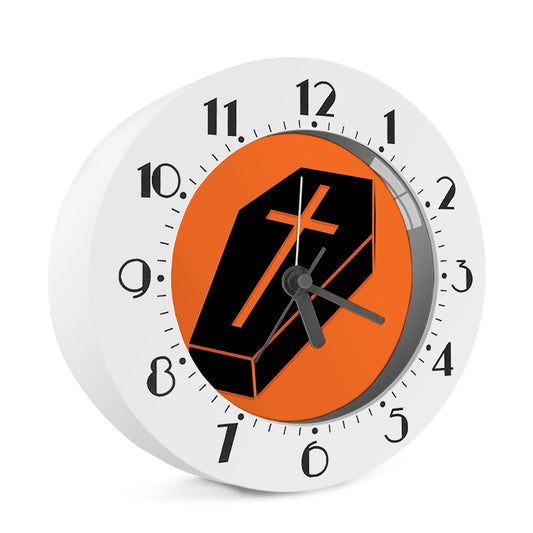 Halloween Vampire Coffin Print Alarm Clock