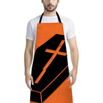 Halloween Vampire Coffin Print Bib Apron With Pocket