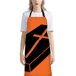 Halloween Vampire Coffin Print Bib Apron With Pocket