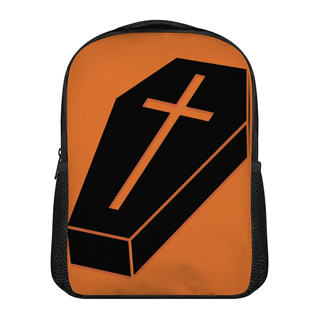 Halloween Vampire Coffin Print Casual Backpack