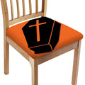 Halloween Vampire Coffin Print Chair Cushion Cover