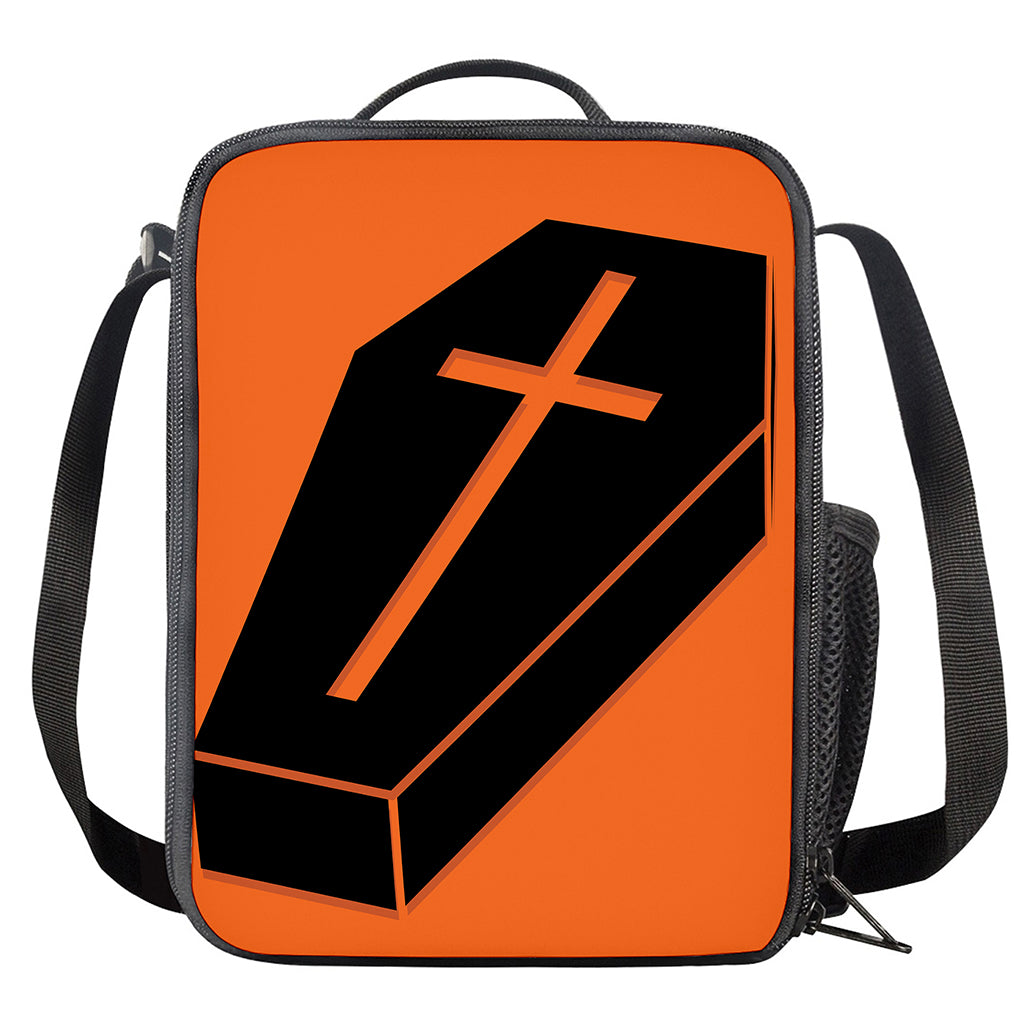 Halloween Vampire Coffin Print Crossbody Lunch Bag