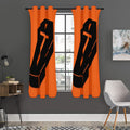 Halloween Vampire Coffin Print Grommet Curtain Panels