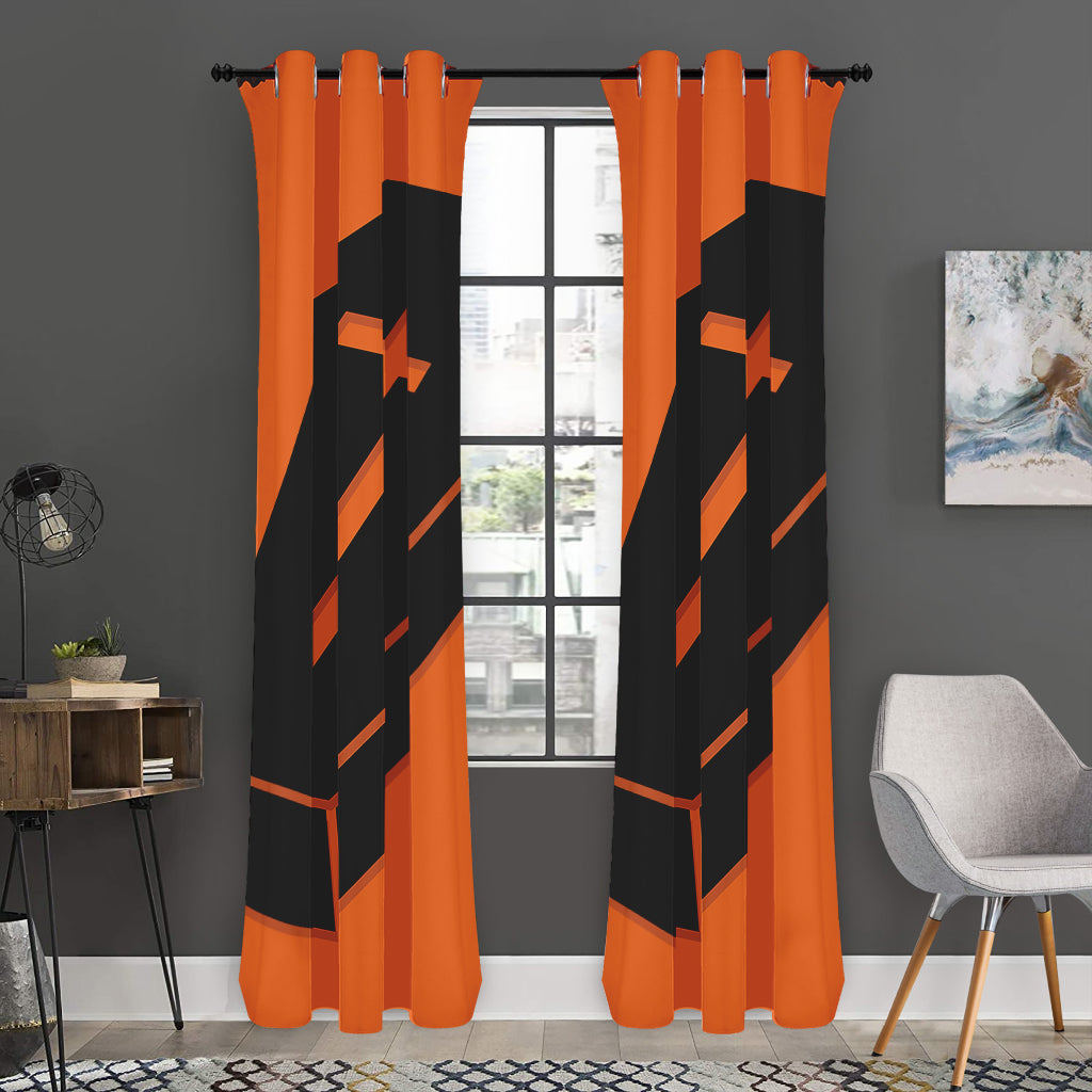 Halloween Vampire Coffin Print Curtain