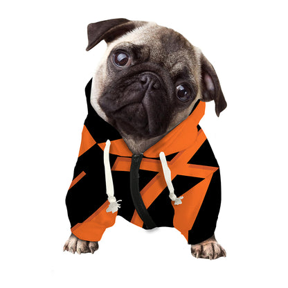 Halloween Vampire Coffin Print Dog Zip Up Hoodie