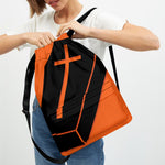 Halloween Vampire Coffin Print Drawstring Backpack