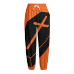 Halloween Vampire Coffin Print Fleece Lined Knit Pants