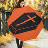 Halloween Vampire Coffin Print Foldable Umbrella