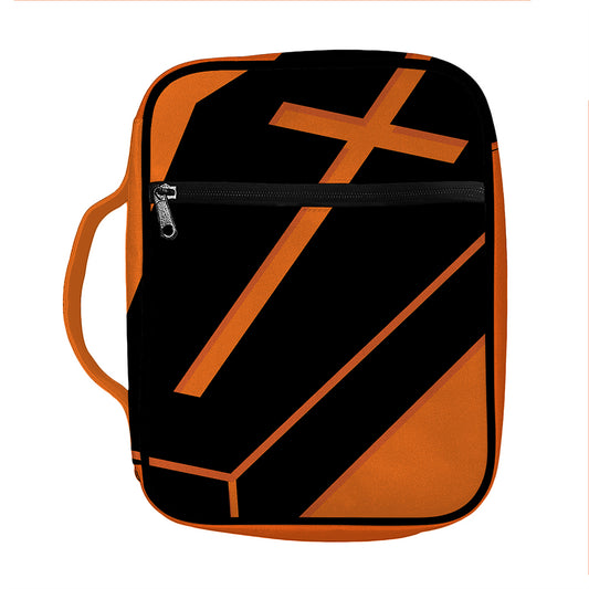 Halloween Vampire Coffin Print Front Pocket Bible Bag