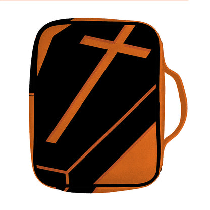 Halloween Vampire Coffin Print Front Pocket Bible Bag