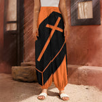 Halloween Vampire Coffin Print Harem Pants