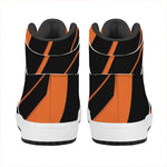 Halloween Vampire Coffin Print High Top Leather Sneakers