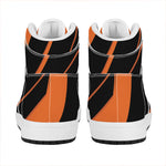 Halloween Vampire Coffin Print High Top Leather Sneakers