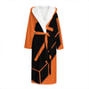 Halloween Vampire Coffin Print Hooded Bathrobe