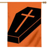 Halloween Vampire Coffin Print House Flag