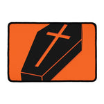 Halloween Vampire Coffin Print Kitchen Mat