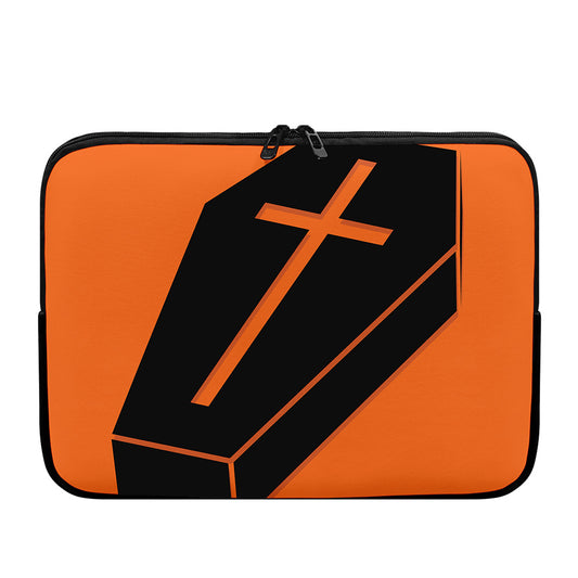 Halloween Vampire Coffin Print Laptop Sleeve