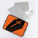 Halloween Vampire Coffin Print Laptop Sleeve