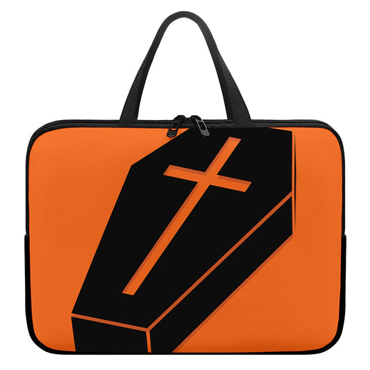 Halloween Vampire Coffin Print Laptop Sleeve With Handle