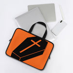 Halloween Vampire Coffin Print Laptop Sleeve With Handle