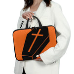 Halloween Vampire Coffin Print Laptop Sleeve With Handle