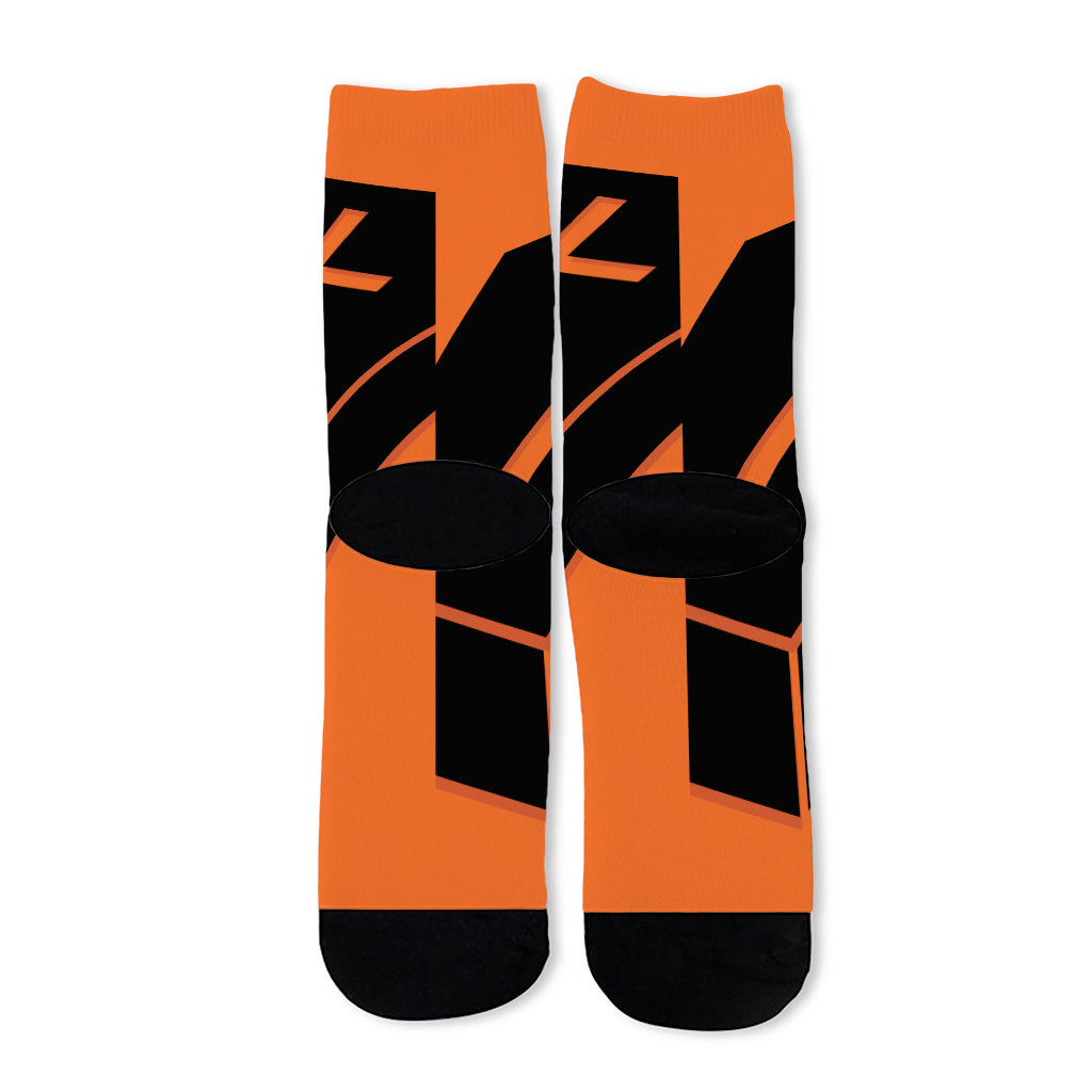 Halloween Vampire Coffin Print Long Socks