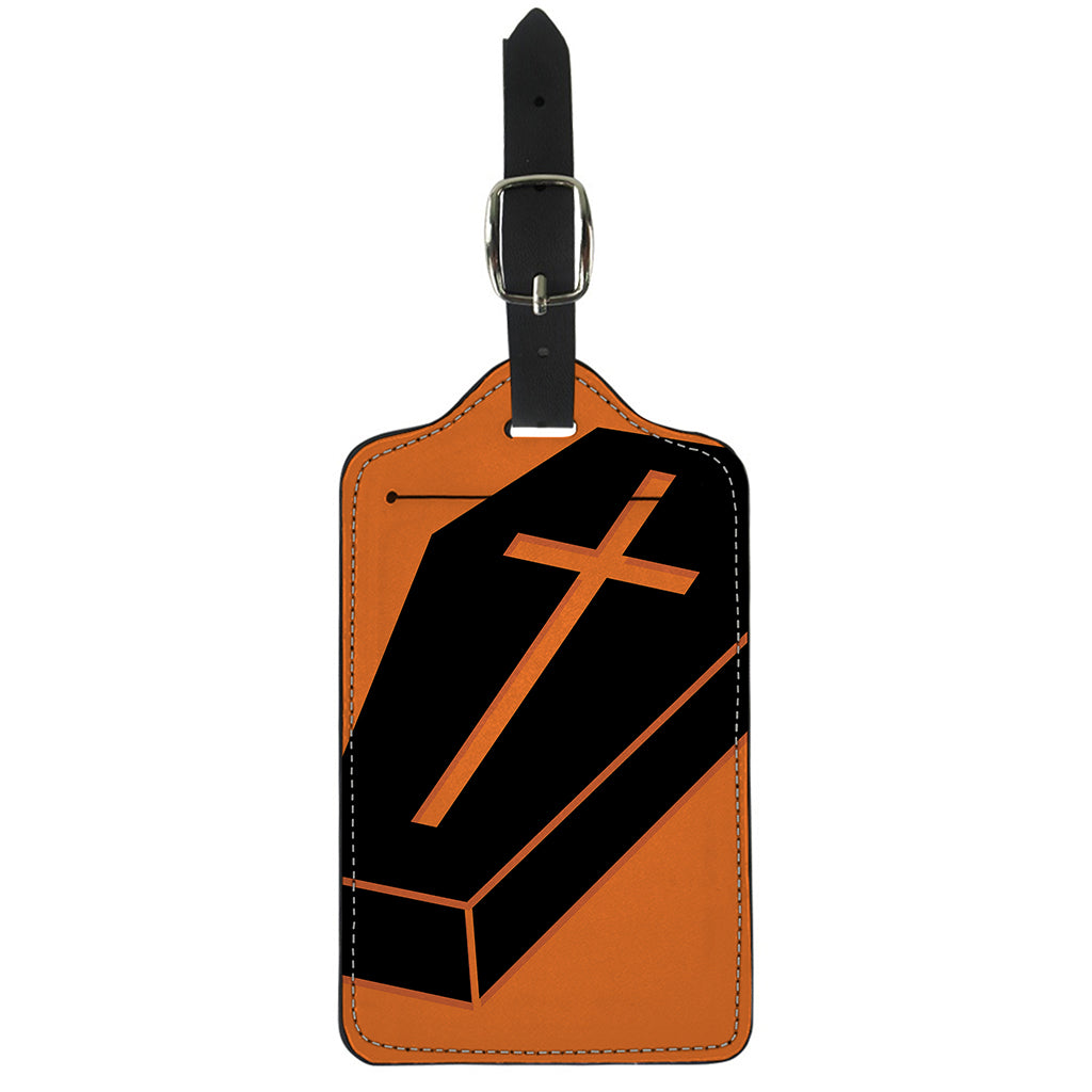 Halloween Vampire Coffin Print Luggage Tag