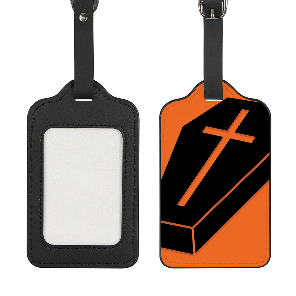 Halloween Vampire Coffin Print Luggage Tag