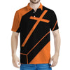 Halloween Vampire Coffin Print Men's Polo Shirt