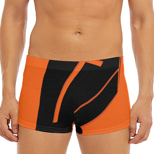 Halloween Vampire Coffin Print Men's Short Boxer Briefs