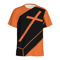 Halloween Vampire Coffin Print Men's Athletic T-Shirt
